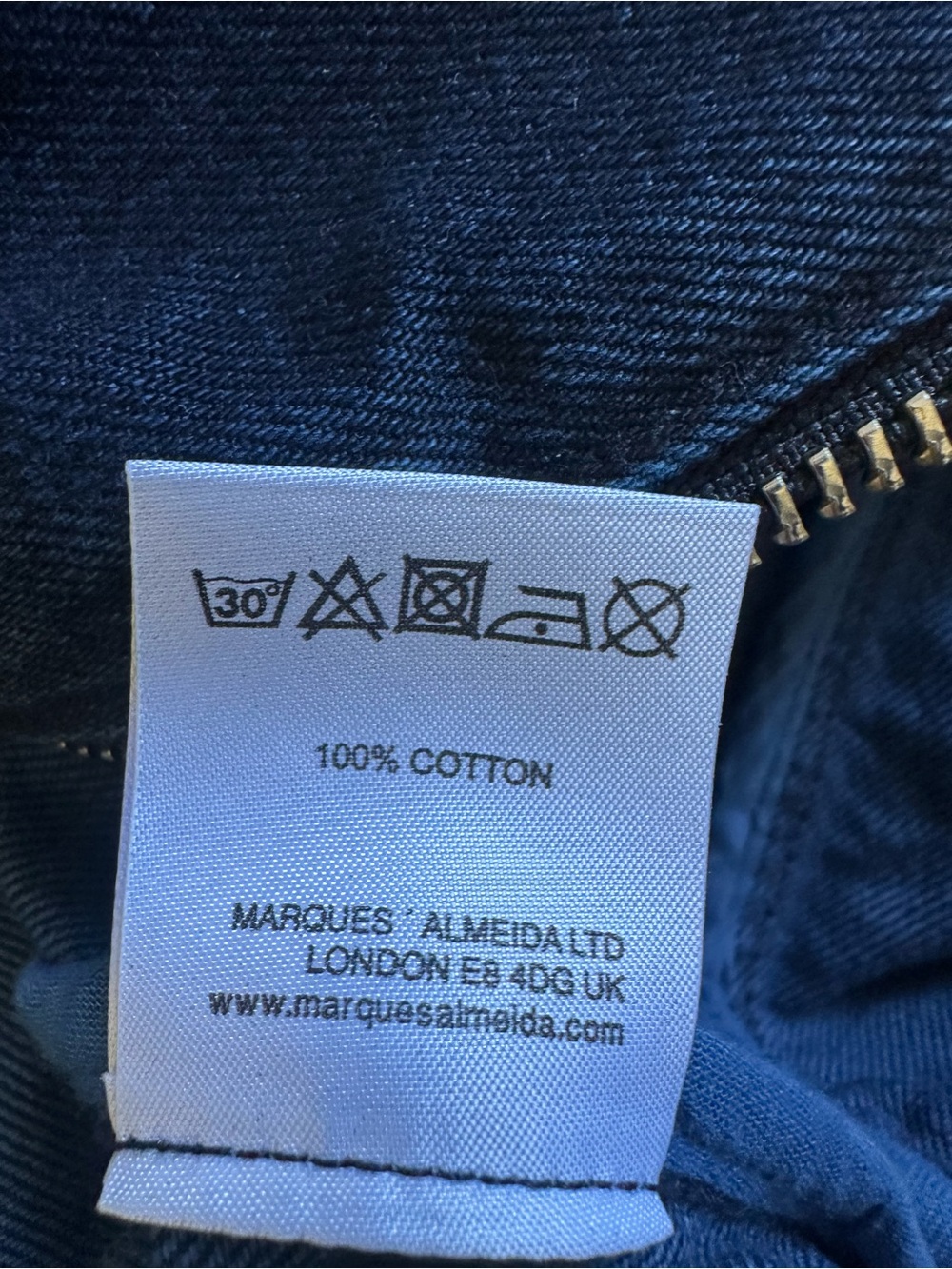 Marques' Almeida Frayed Denim Jacket - O-Ring
Zipper Biker Moto Style S - Picture 13 of 15